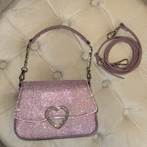 Aldo Pink Glitter Crossbody Bag